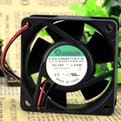 Original SUNON PSD2406PTB3-A Cooling Fan DC 24V 2.64W 2wires PSD2406PTB3-A Fans